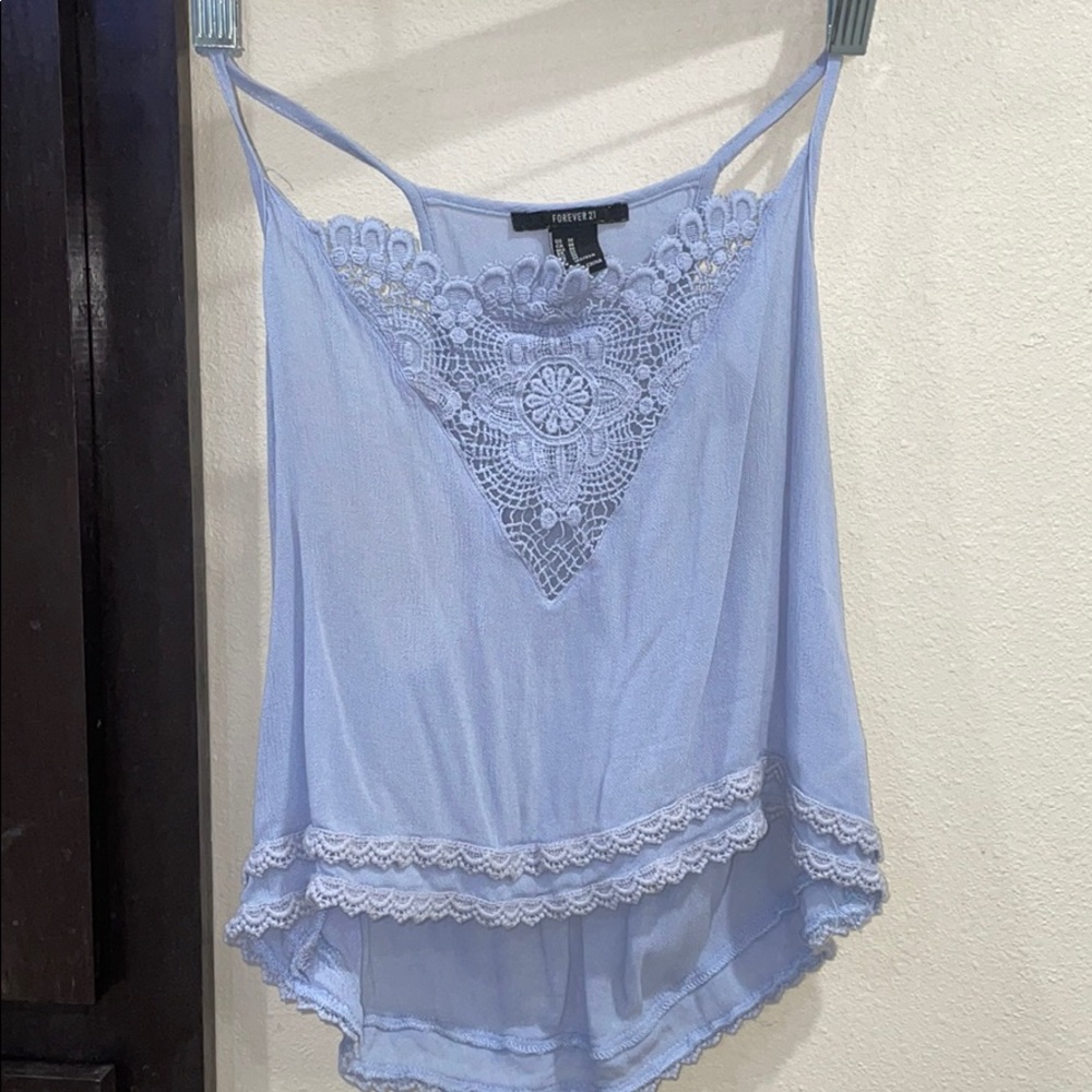 Light Blue Cropped Cami